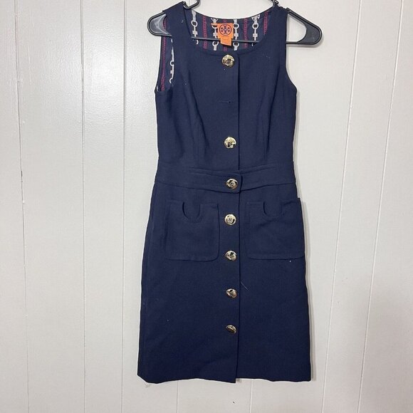 Tory Burch Dresses & Skirts - Tory Burch Navy Blue Dress Size 2